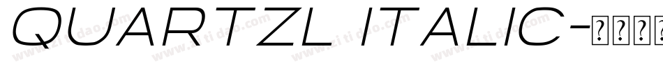 QuartzL Italic字体转换